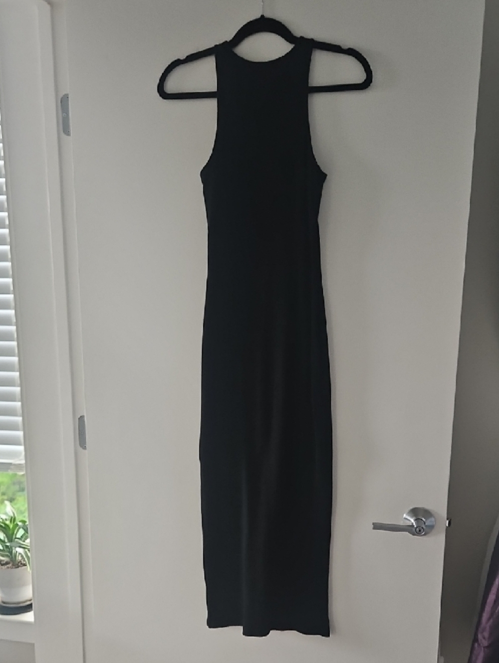 French Connection Tommy Black Racerback Ribbed Maxi Dress - Picture 7 of 7